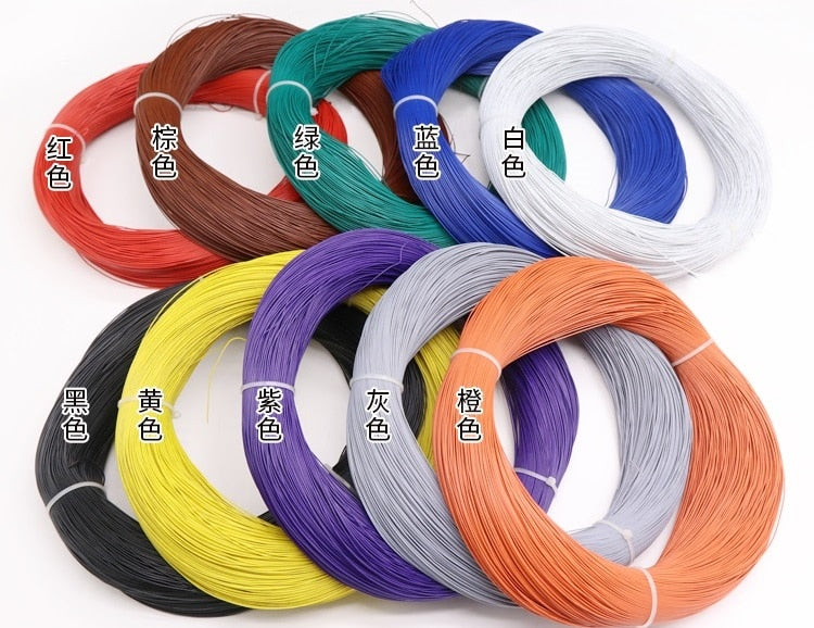 5M UL1571 26AWG PVC Electronic Wire OD 1mm Flexible Cable Insulated Tin-plated Copper Environmental LED Line DIY Cord - KiwisLove