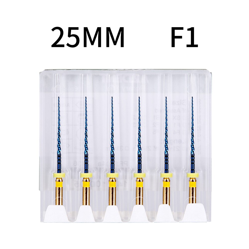 Azdent 6pcs/Pack 25mm SX Dental Files Root Canal Rotary Heat Activated Files 25mm - KiwisLove