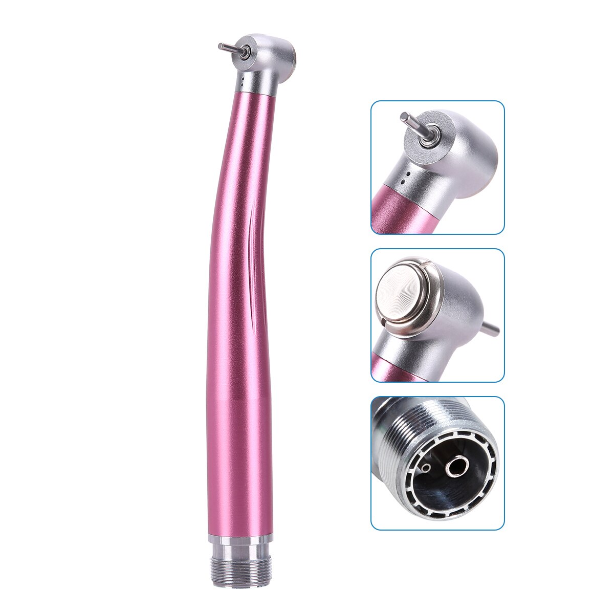 2/4Holes Dental High Speed Handpiece Push Button Standard Head Air Turbine Single Water Spring Rotor/Cartridge - KiwisLove