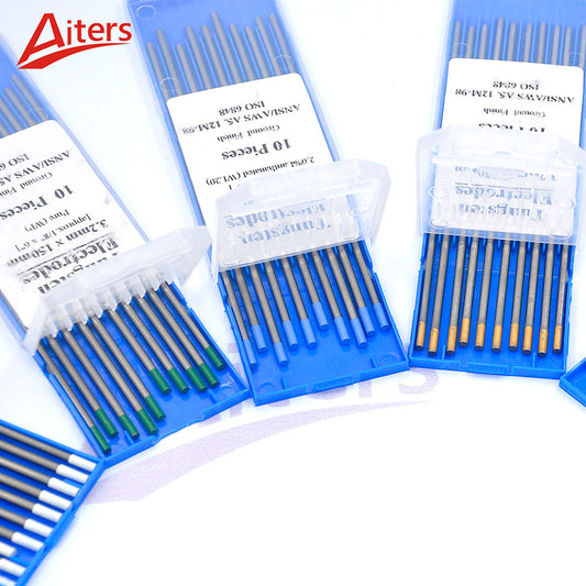 TIG Welding Parts WT20 WC20 WL20 WL15 WZ8 Tungsten Needle Electrode Argon Arc Red Head tungsten needle 3.2x150 175mm - KiwisLove