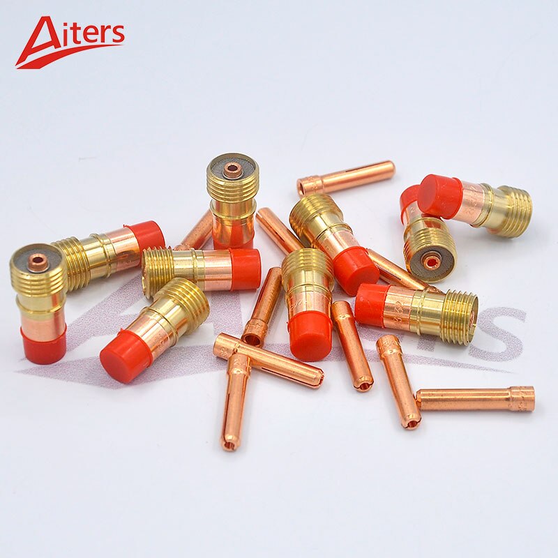 TIG Consumables Small Stubby Gas Lens 17GL332 and collets for WP17/18/26 TIG Welding Accessories 20PCS - KiwisLove