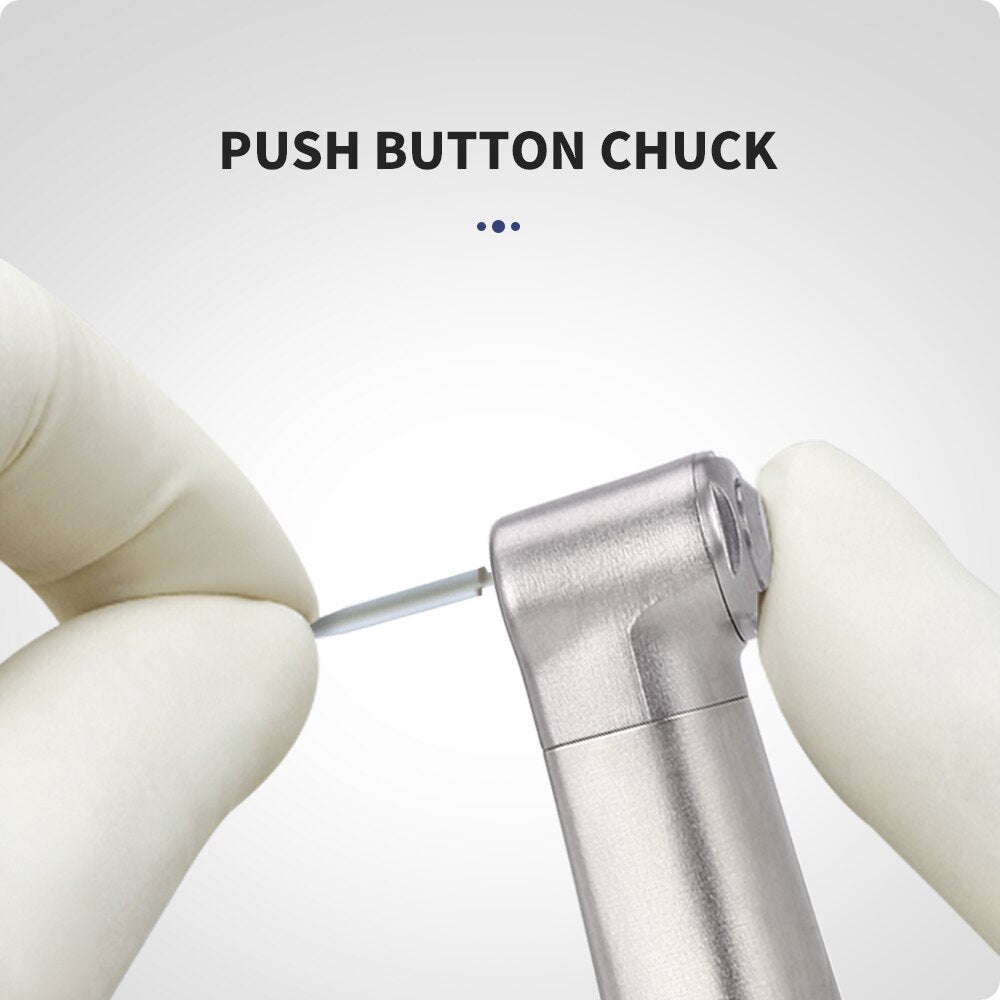 Azdent Dental 1:1 LED Fiber Optic Handpiece Internal Spray Contra Angle Low Speed φ2.35mm - KiwisLove