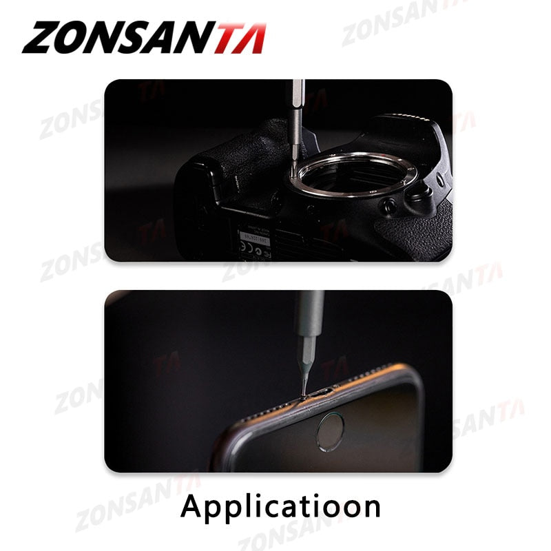 ZONSANTA Screwdriver Kit 31 Precision Magnetic Bits Dismountable Hex Screw Driver Set Mini Tool Case Mobile Phone Glasses Repair - KiwisLove