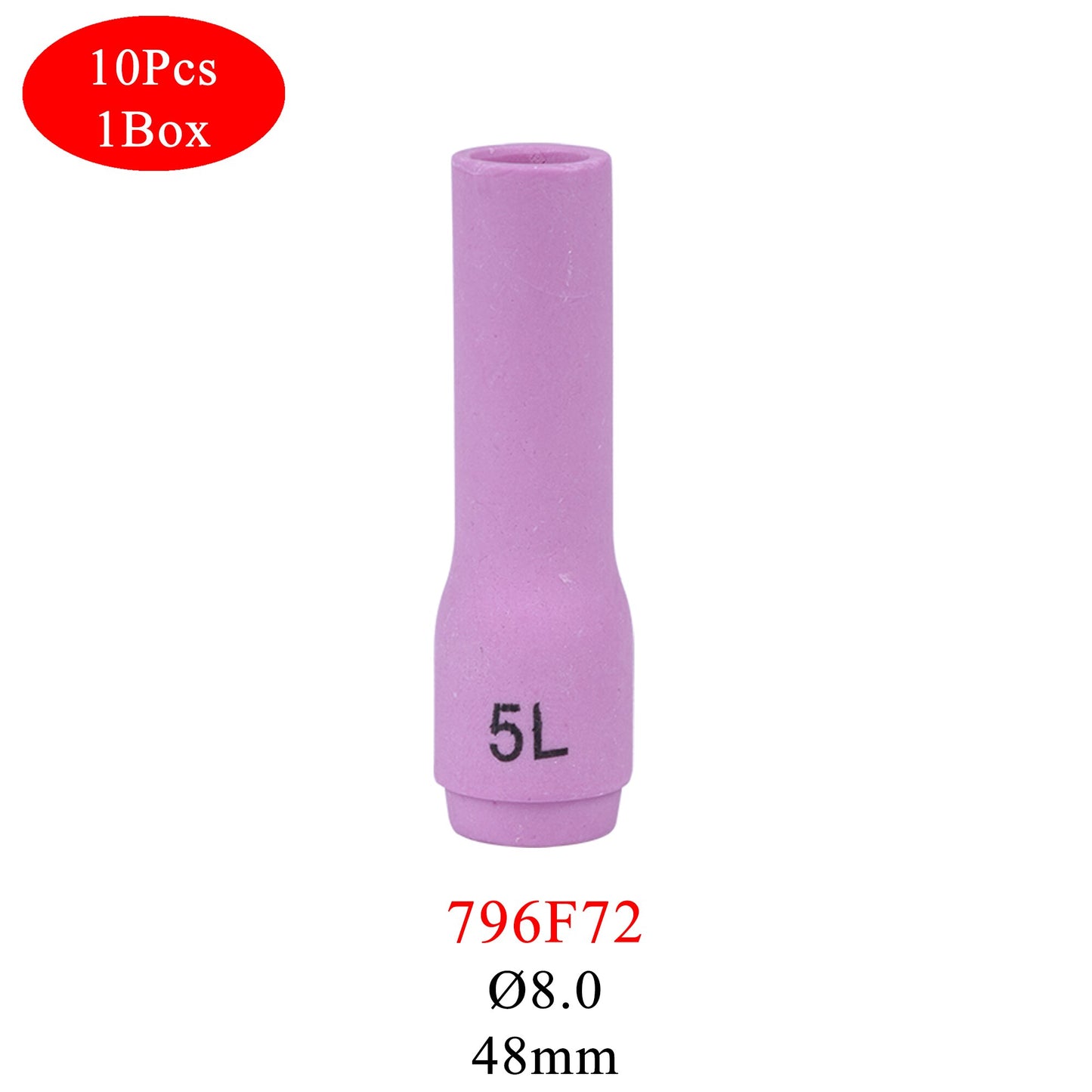 10PCs 48/63/89mm 796F70 796F71 796F72 796F73 796F74 796F75 796F76 796F77 796F79 Alumina Nozzles For TIG WP9/17/18/20/26 - KiwisLove