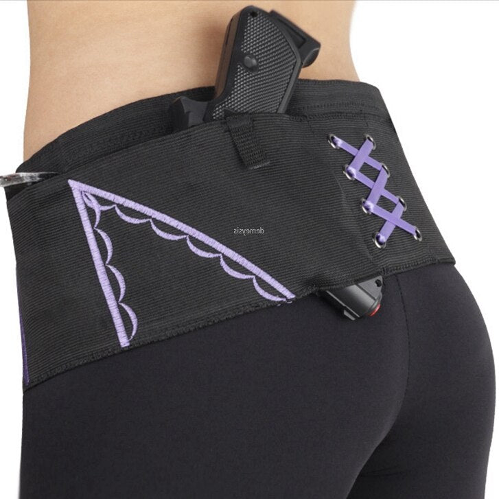 CZ 75 M9 1911 PX4 G2C Glock Tactical Belly Band Holster Concealed Carry Universal Pistol Gun Pouch Invisible Elastic Girdle Belt - KiwisLove