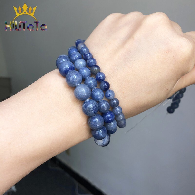 Natural Stone Beads Blue Aventurine Round Loose Spacer Beads For Jewelry Making DIY Bracelet Earrings Accessories 15&#39;&#39; 6/8/10mm - KiwisLove