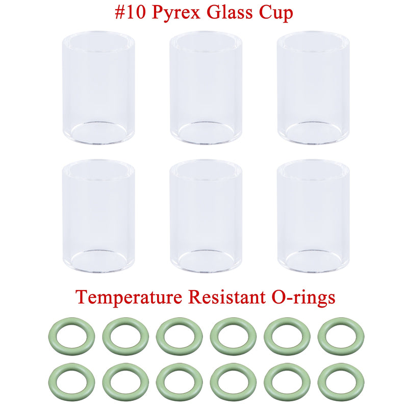 49Pcs TIG Welding Torch Stubby Gas Lens For WP17 WP18 WP26 TIG 10 High Temperature Glass Cup Kit Durable Practical Accessories - KiwisLove