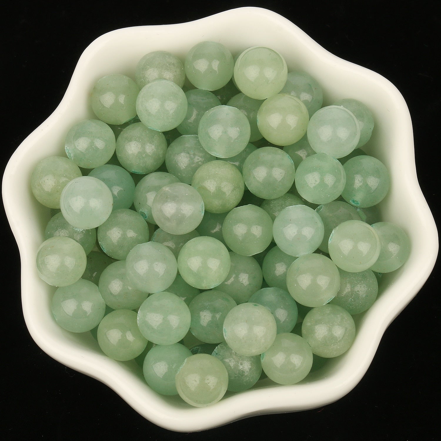 Natural Gem Green Aventurine Stone Round Loose Spacer Beads for Jewelry Making 4-12mm Spacer Beads Diy Bracelet Wholesale 15'' - KiwisLove