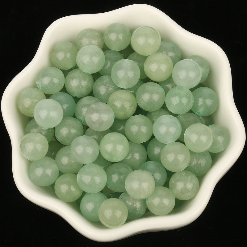 Natural Gem Green Aventurine Stone Round Loose Spacer Beads for Jewelry Making 4-12mm Spacer Beads Diy Bracelet Wholesale 15&#39;&#39;