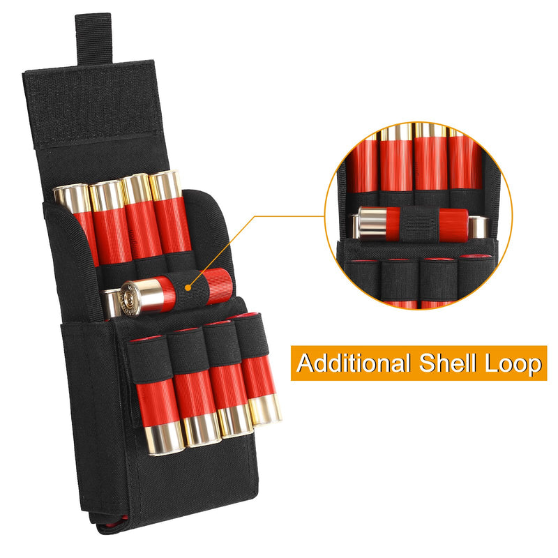 Tactical 25 Round Shell Holder Portable 12 Gauge Molle Waist Bag Military Shotgun Bullet Ammo - KiwisLove