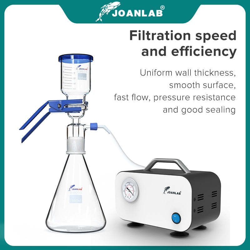 JOANLAB Official Store 1000ml Vacuum Filter Apparatus Laboratory Equipment Glass Filter Sand Core Liquid Solvent Membrane Filter - KiwisLove