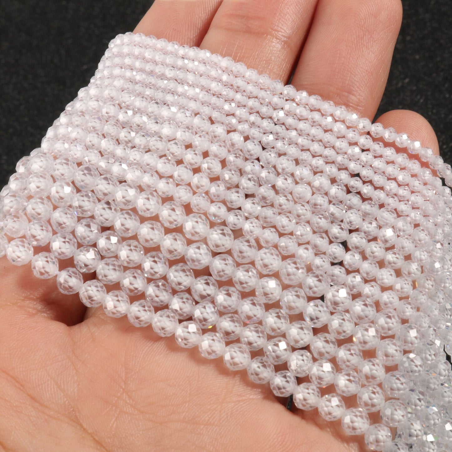 Natural Stone Faceted Labradorite Moonstone Obsidian Small Waist Beads for Beadwork DIY Jewelry Making Bracelet Accessories - KiwisLove