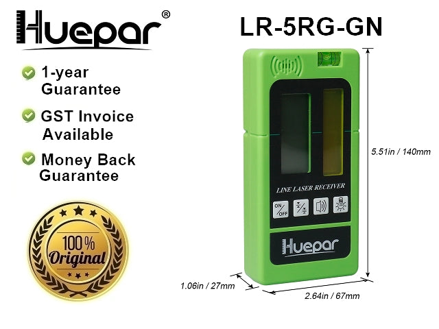 Huepar Laser Level Receiver Detector LR-5RG-GN - KiwisLove