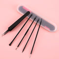 5PCS Blackhead Removal Acne Needles Comedone Black Spot Extractor Pimple Blemish Remover Skin Care Pore Cleanser Needle Hook - KiwisLove