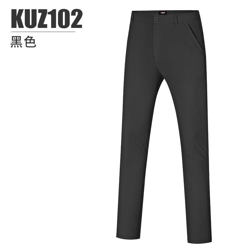 PGM Summer Golf Men Pants Elastic Casual Sports Pants Comfortable Quick Dry Male Trousers Mens Tennis Baseball Wear KUZ102 - KiwisLove