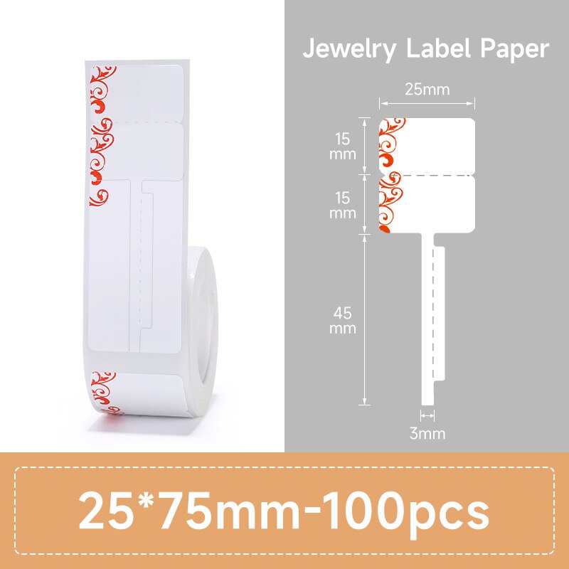 NIIMBOT B21 B3S Thermal Label 2 Rolls Clothing Price Food Self-adhesive Tag Waterproof Smart Office Pocket Printer Label Paper - KiwisLove
