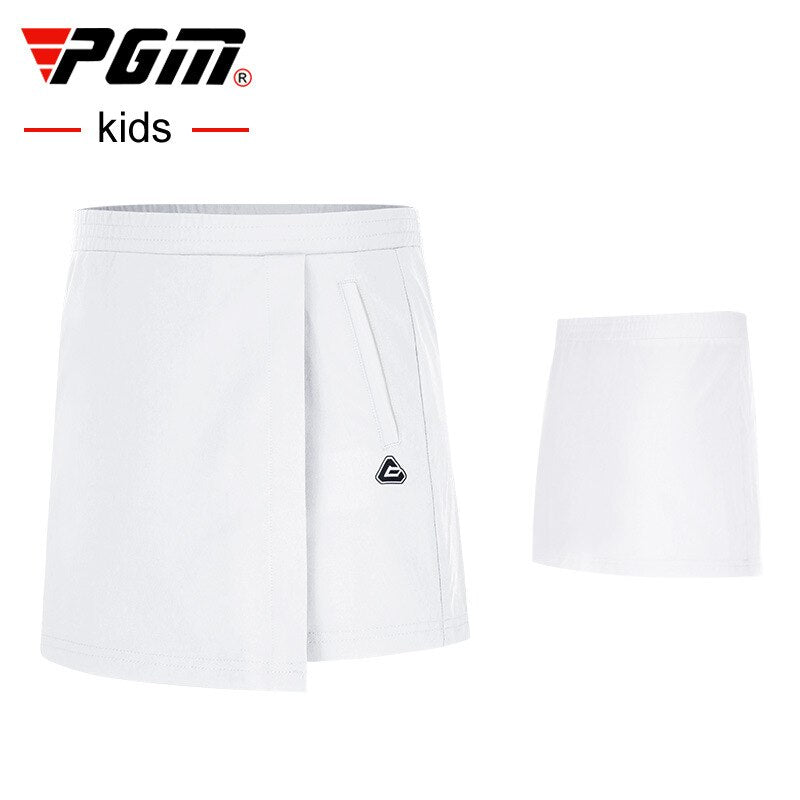 PGM Girls Short Skirt Summer Clothes Pantskirt Anti Emptied Golf Shorts Pleated Skirt Tennis Safety Wrinkle Skorts QZ064 - KiwisLove