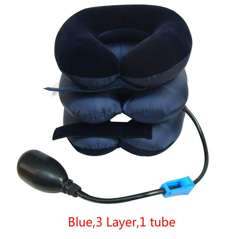 U Neck Pillow Air Inflatable Pillow Cervical Brace Neck Shoulder Pain Relax Support Massager Pillow Air Cushion Traction Soft - KiwisLove
