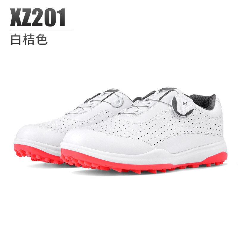 PGM Women Golf Shoes Breathable Vent Soft Microfiber Leather Spin Buckle Anti-side Sliding Nail Casual Sport Gym Sneakers XZ201 - KiwisLove