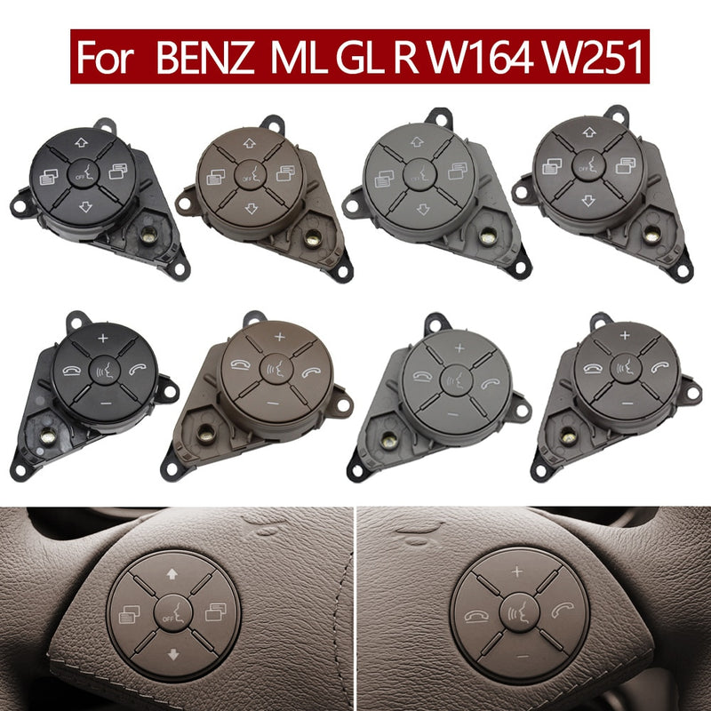 Left Right Steering Wheel Switch Control Button Multi-function Keys For Mercedes BENZ W164 ML GL W251 1648700558,1648700658 - KiwisLove