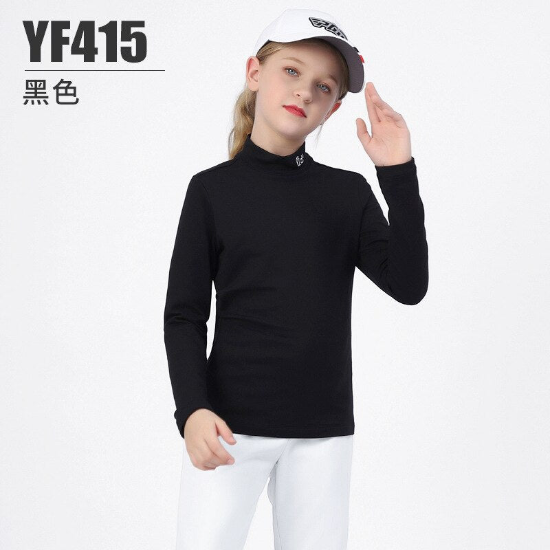PGM Autumn Winter girls Shirt Long Sleeve Golf Clothing Keep Warm Outdoor Sports Bottoming-Shirt Ladies Slim Fit T Shirts YF415 - KiwisLove