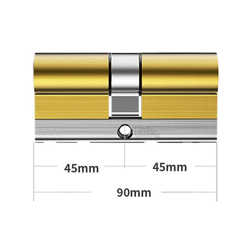 common Security door Lock Brass Cylinder  Anti Pry Stainless Steel Anti-collision beam Class C Cylinder 10 alloy keys key lock - KiwisLove