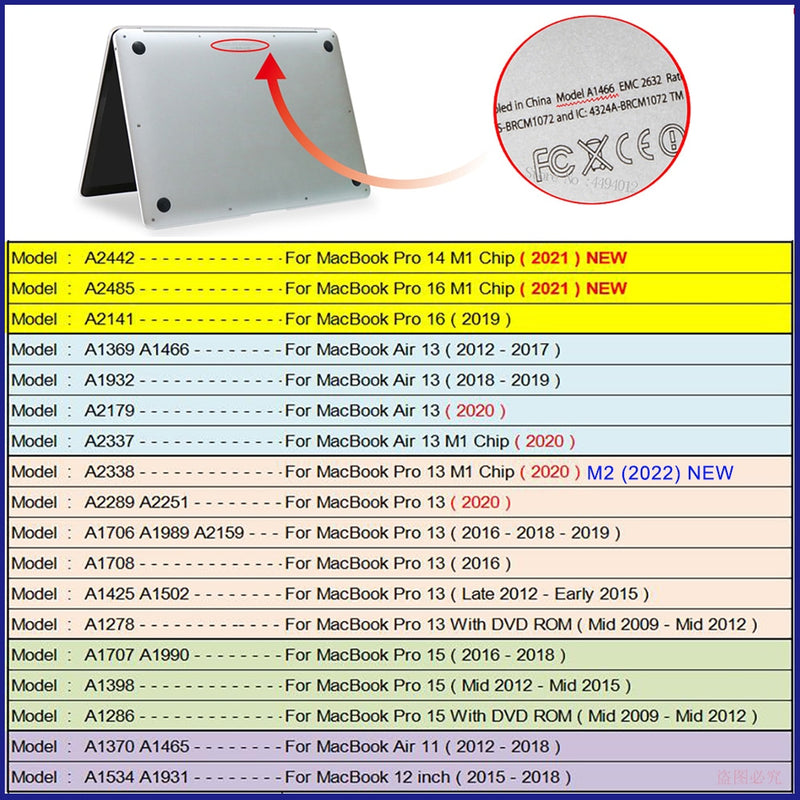 Newest Soft Laptop Case for Macbook Pro 16 Case M1 A2485 2021 Macbook Pro 14 A2442 Funda Pro 13 Air Cover A2337 A2338 A2289 Capa - KiwisLove