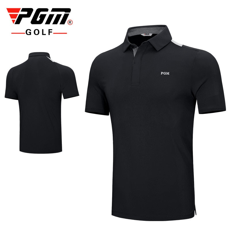 PGM Golf T Shirt Men&#39;S Shirts Summer Short Sleeved Tops Men Breathable Elastic Uniforms Golf Clothing Size M-XXL YF392 - KiwisLove