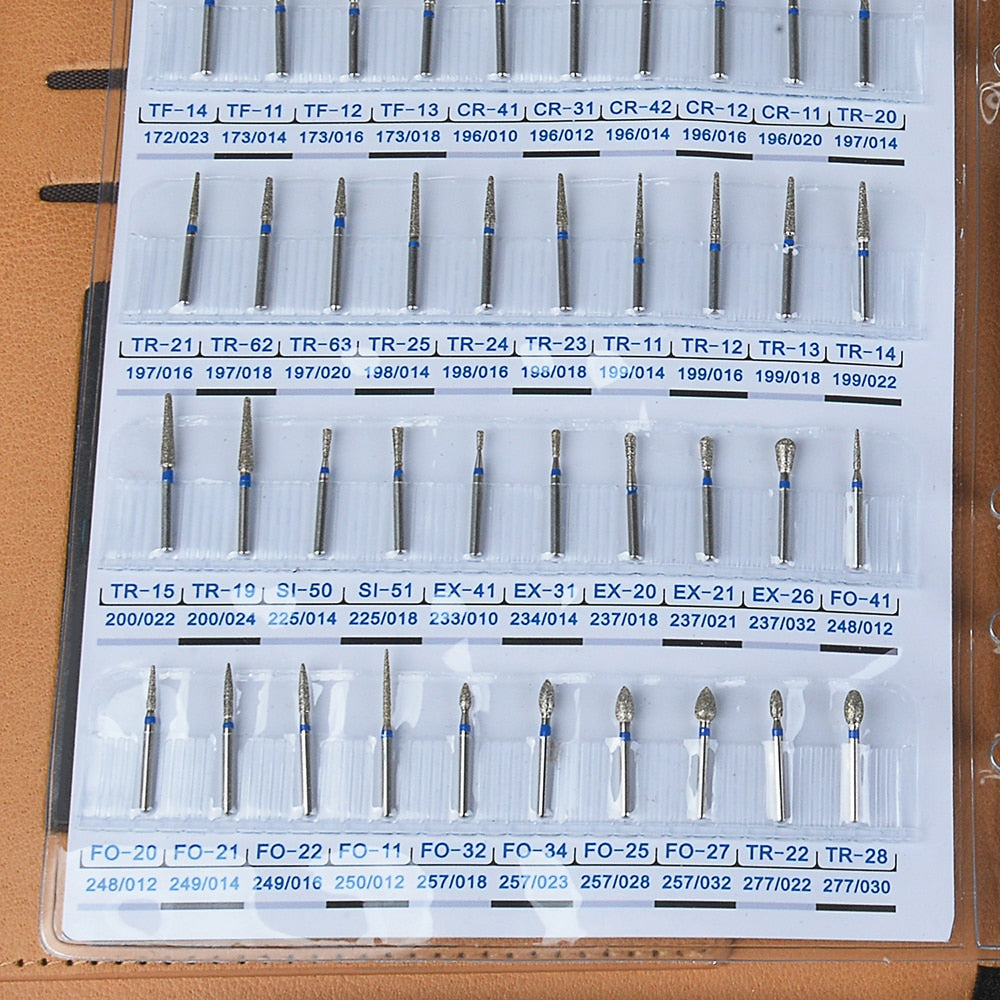 210 Type Sample Booklet Of Dental Diamond Burs Drill With Box Dia.1.6mm For High Speed Handpiece - KiwisLove