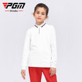 PGM Girls Golf Trainning T Shirts Long Sleeve Lapel design autumn and winter warm T-shirt Golf Clothing Sports Apparel YF453 - KiwisLove