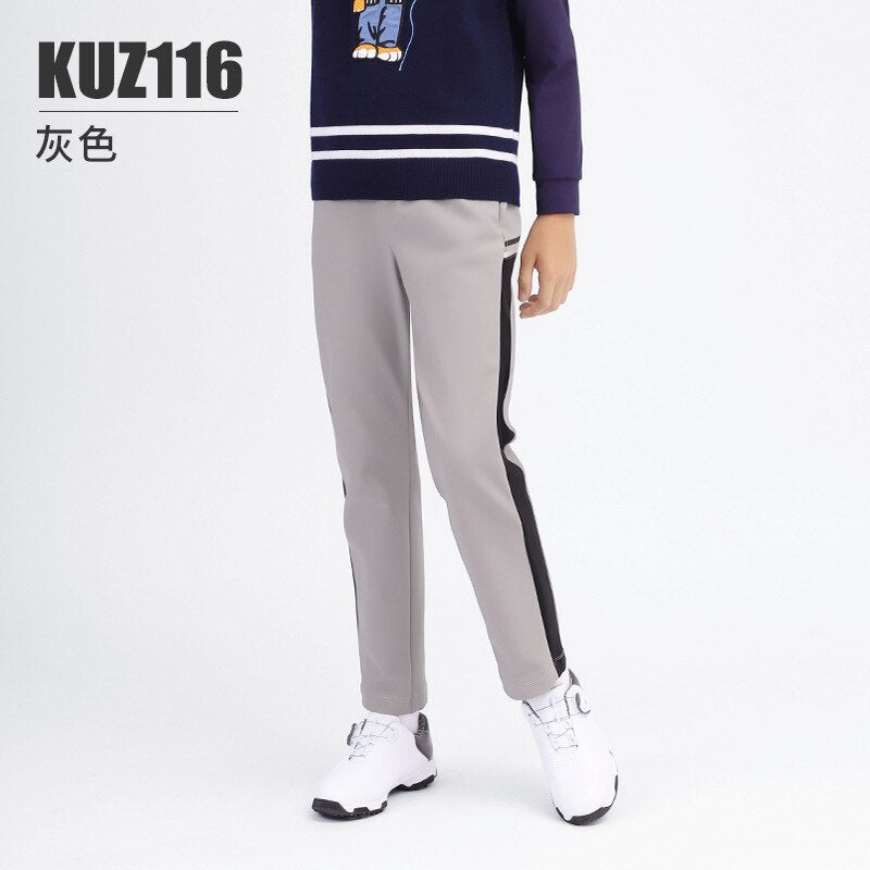 PGM Children Pants Male Boys High Elastic Pants Winter Autumn Breathable Golf Apparel Sports Casual Trousers M-XXL KUZ116 - KiwisLove