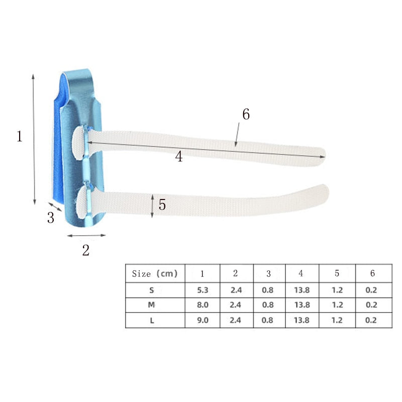 Mallet Aluminum &amp; Foam Support Brace Finger Splint Hand Trigger Broken Finger/Sprain/Fracture/Pain Relief/ Joint Immobilization - KiwisLove