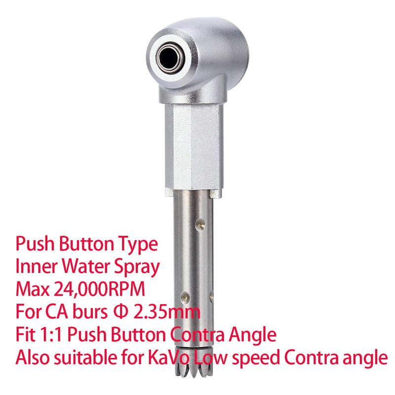 Dental Contra Angle Intra Head  1:1 Push Button Handpiece Low Speed - KiwisLove