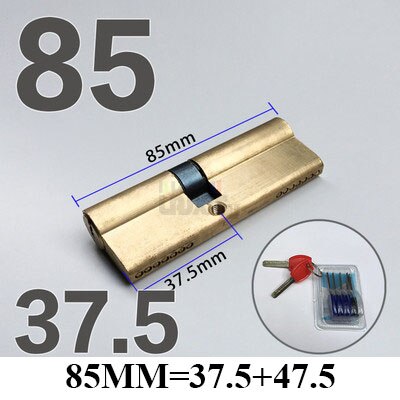 60-110MM Cylinder Hardware Door Skew Lock, AB Cylinder Key, Elongated Core Anti-theft Entry Brass Door Lock, Custom - KiwisLove