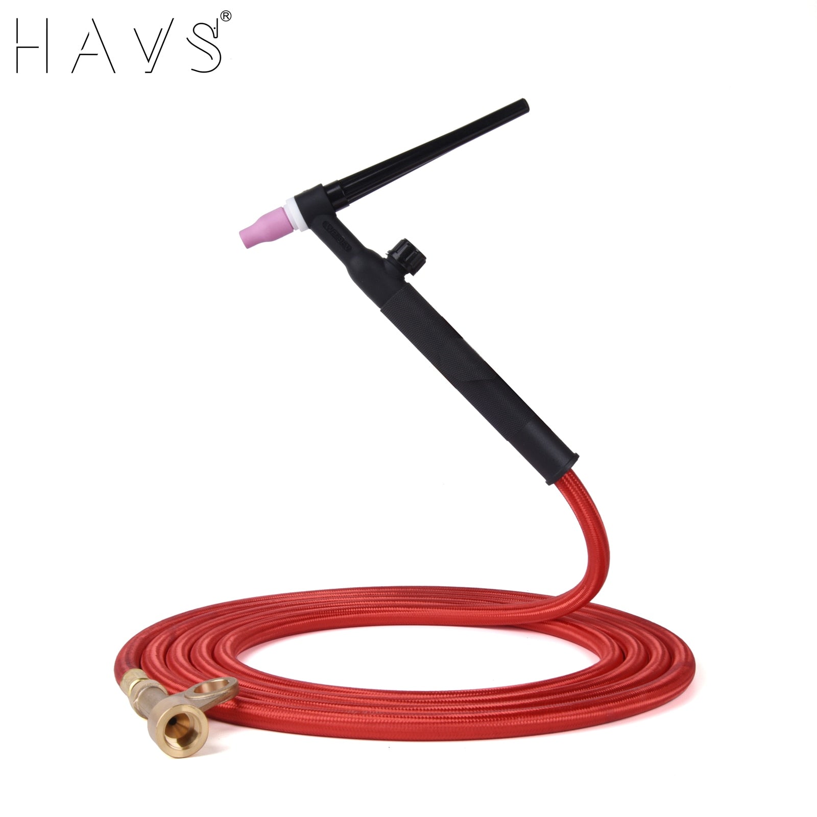 3.8m(12.5ft)/7.6m(25ft)Power Cable  Red Gas Hose TIG Welding Torch Package WP9 Series Fit 105Z57 Connector - KiwisLove