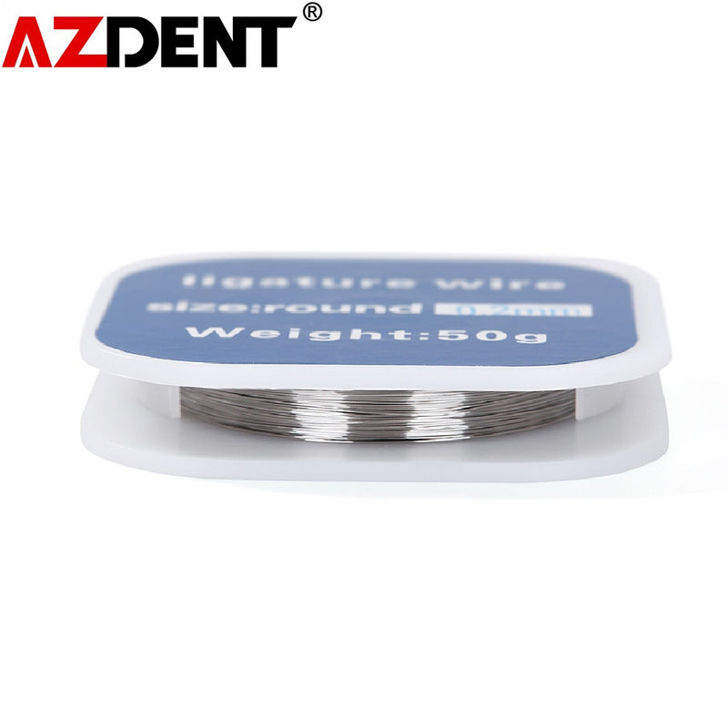50g/Roll  Dental Orthodontic Ligature Wire Stainless Steel Round 0.2/0.25/0.3mm 3 Size 1