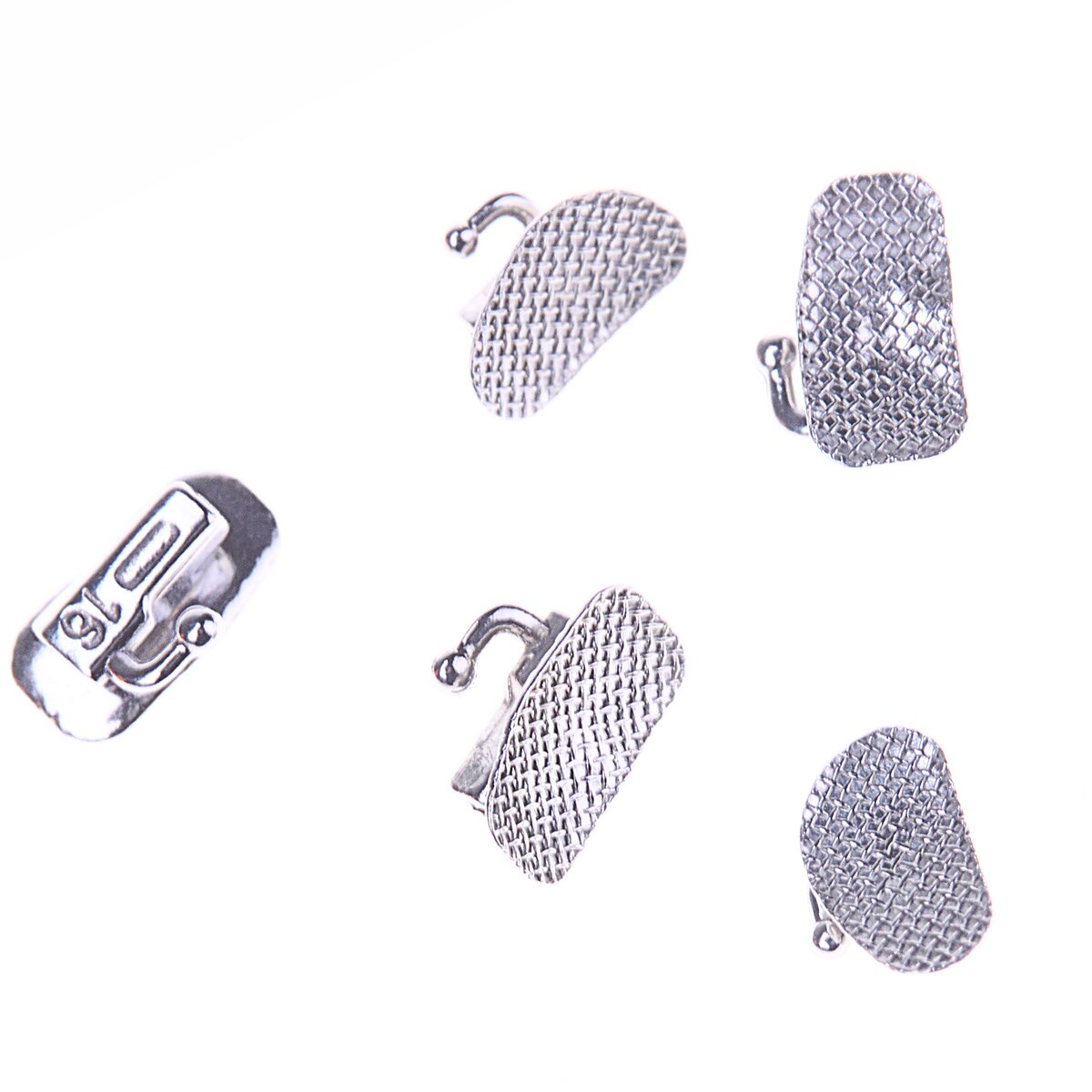 Dental Orthodontic Monocrystalline Sapphire Bracket Braces MINI Roth / MBT.022 Hooks 345 with Buccal Tube - KiwisLove