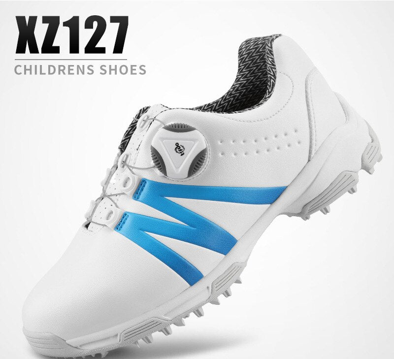 PGM Boys Girls Golf Shoes Waterproof Anti-slip Light Weight Soft and Breathable Universal Outdoor Sports Shoes XZ127 - KiwisLove