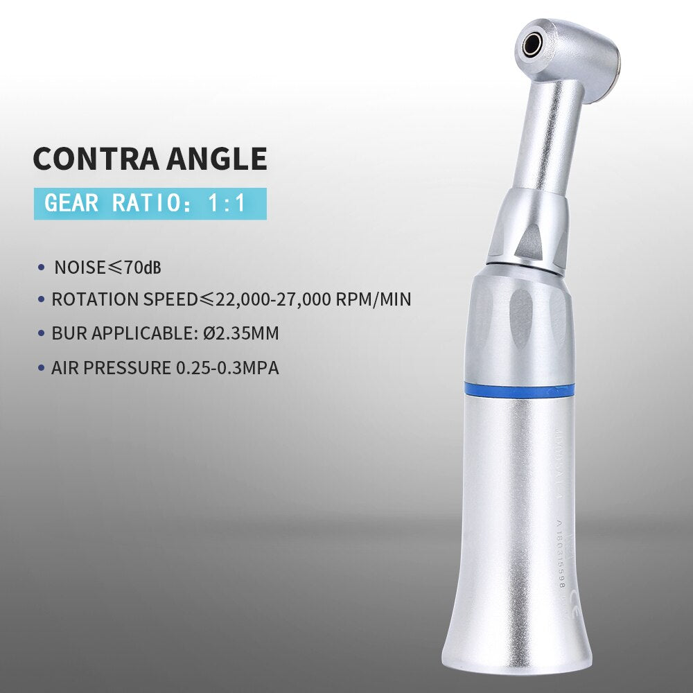 Azdent 1:1 Dental Handpiece Inner Spray Channel Contra Angle Electric Micromotor Polishing Brush Air Turbine  Low Speed - KiwisLove