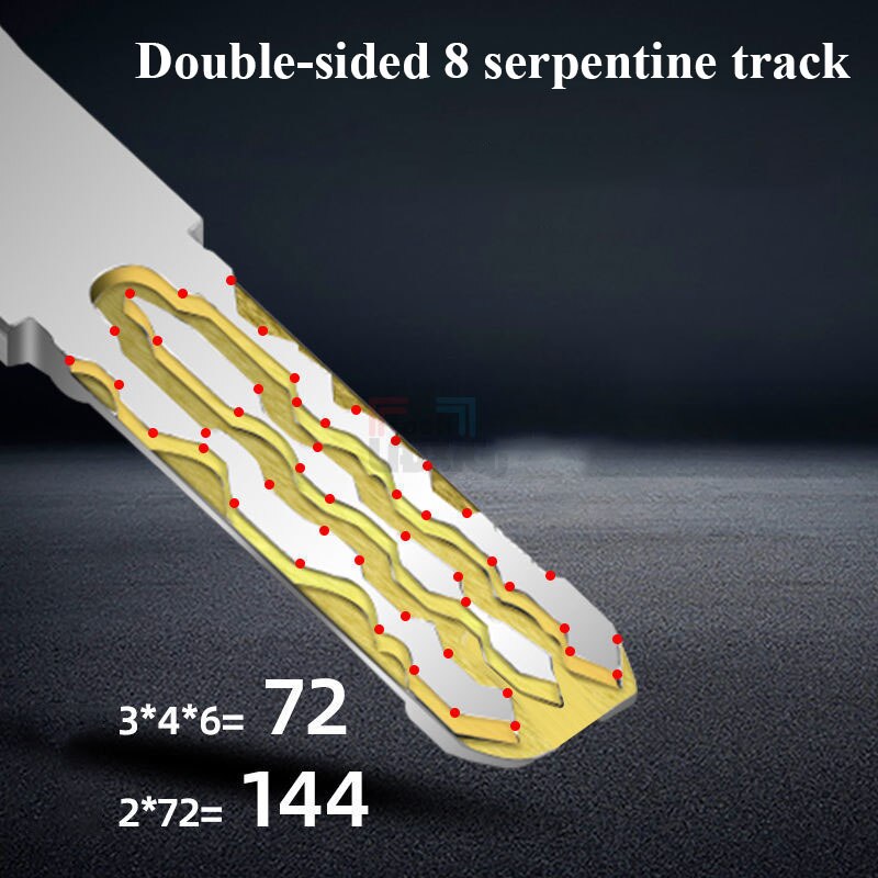 Gear door lock 10 tooth lock core 11 tooth lock 13 tooth lock outdoor door lock anti-theft door Lock cylinder Tooth lock 10 Keys - KiwisLove