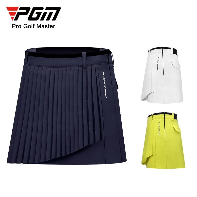 PGM Women Golf Short Skirt Female Summer Breathable Quick-drying Girl Elastic Back Waistband Pleated Skirt Lady Clothing QZ075 - KiwisLove