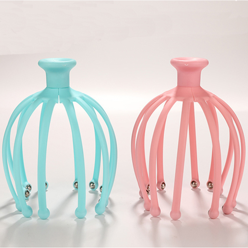 1Pcs Head Massager Neck Massage Octopus Scalp Stress Relax Spa Relieve Pressure Pain Relief Body Head Massage Beauty Instrument - KiwisLove