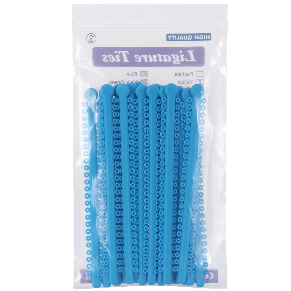 Azdent Dental Orthodontic Ligature Ties Elastic Rubber Ligature Ties (1Pack=1000 Circles=20Sticks) / Power Chain (Just 1 PC ) - KiwisLove
