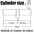 12/8 key Super anti-theft door cylinder lock entry door cylinder lock outdoor door lock home lock door lock lock cylinder - KiwisLove