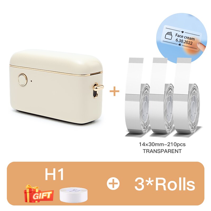 Niimbot H1 Portable Thermal Label Printer Mini Label Maker 10-15mm Label Paper Wireless Fast Printing Machine for Home Office - KiwisLove