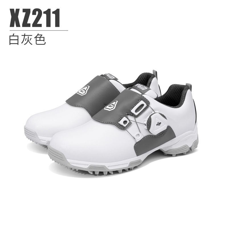 PGM Children&#39;s Golf Shoes Knob Shoelaces Anti-side Slip Waterproof Teenager Sports Shoes Boys and Girls Sneakers XZ211 - KiwisLove