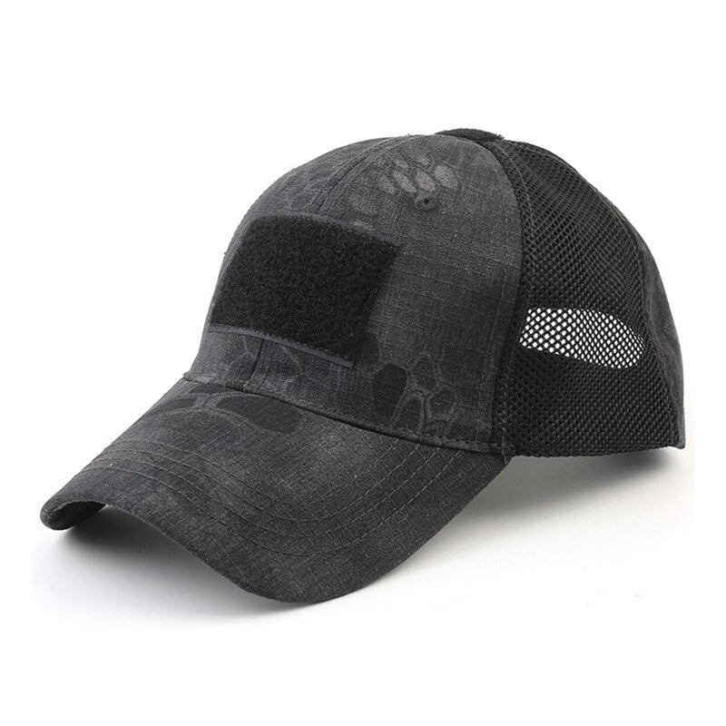 Tactical Cap Outdoor Sport Military Cap Camouflage Hat Simplicity Breathable Mesh Camo Hunting Cap For Men Adults - KiwisLove