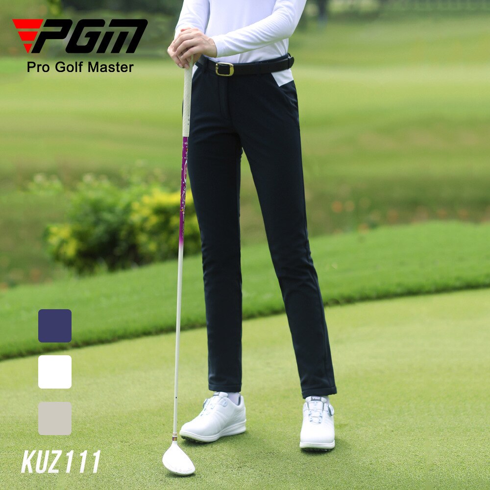 PGM Autumn Winter Waterproof Women Golf Trousers Thick Keep Warm Long Pant Plus Velvet Golf Ball Pants Windproof Tennis Clothing - KiwisLove