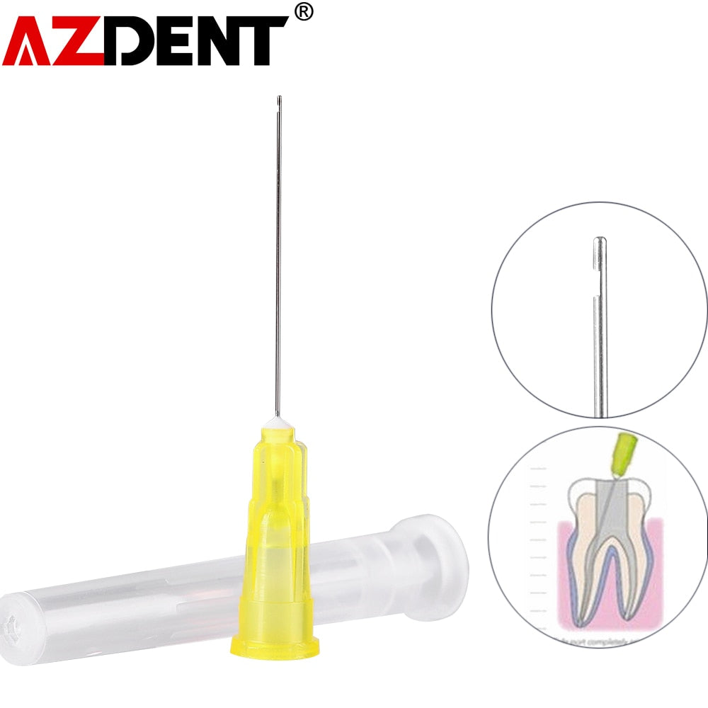 100pcs /Set Length- 23MM/25mm/26mm  Dental Endo Irrigation Needle Tip Root Canal Lateral - KiwisLove