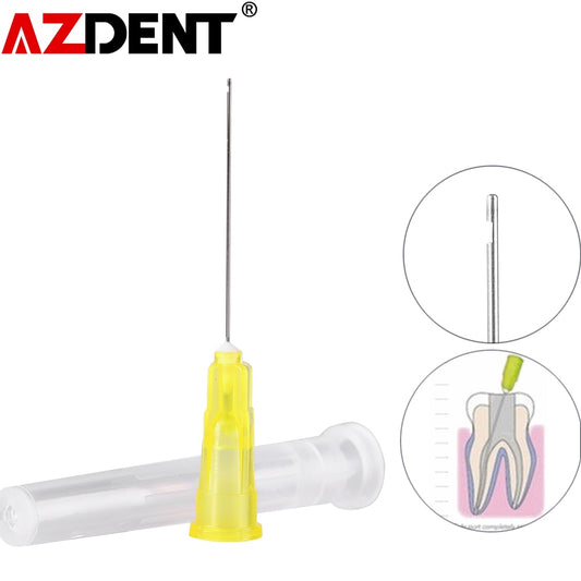 100pcs /Set Length- 23MM/25mm/26mm  Dental Endo Irrigation Needle Tip Root Canal Lateral - KiwisLove